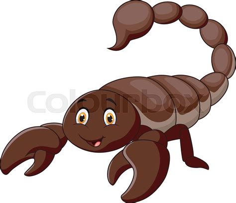 Scorpion Cartoon Stock Vector Colourbox