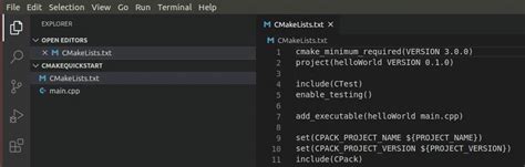Get Started With Cmake Tools On Linux