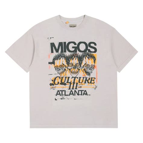 Migos X Gallery Dept For Culture Iii 3 Skulls Tee Shirt Washed Etsy