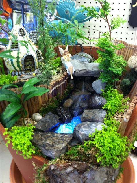 15 Fancy Fairy Garden With Waterfall Collectionfairy Garden Ideas With