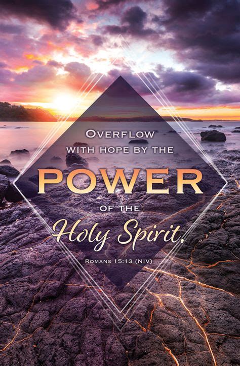 Church Bulletin 11 Inspirationalpraise Power Of The Holy Spirit