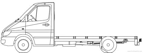 Mercedes Sprinter 4 Cdi Chassis Truck Drawings Dimensions Pictures