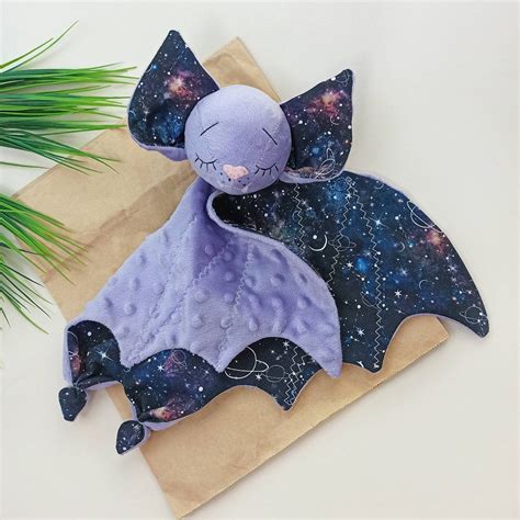 Baby Blanket Bat Purple Baby Blanket Bat Galactic Bat Etsy