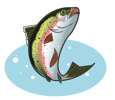 Trout Fishing Clipart