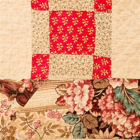 Early Quilt Scrappy Uneven 9 Patch Quilts American Quilt Antique