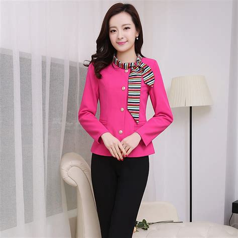 Long Sleeve Administrative Secretary Office Lady Work Pant Suits