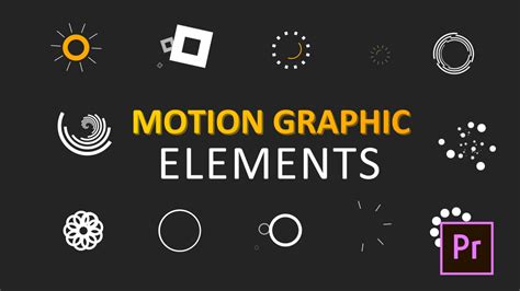 These are motion graphics templates (mogrts) allow complex animations (created in after effects) to be edited directly within premiere pro, using the essential graphics panel, with just a few simplified. Motion Graphic Elements Pack - Motion Graphics Templates ...
