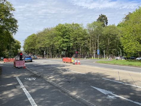 Road Works On The Farnborough Road © Mr Ignavy Cc By Sa20 Geograph Britain And Ireland