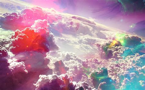 47 Rainbow Clouds Wallpaper