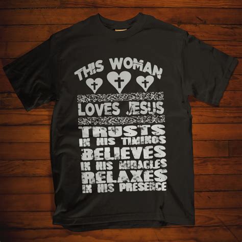 christian tshirts this christian t shirts with saying this woman loves jesus is a awesome