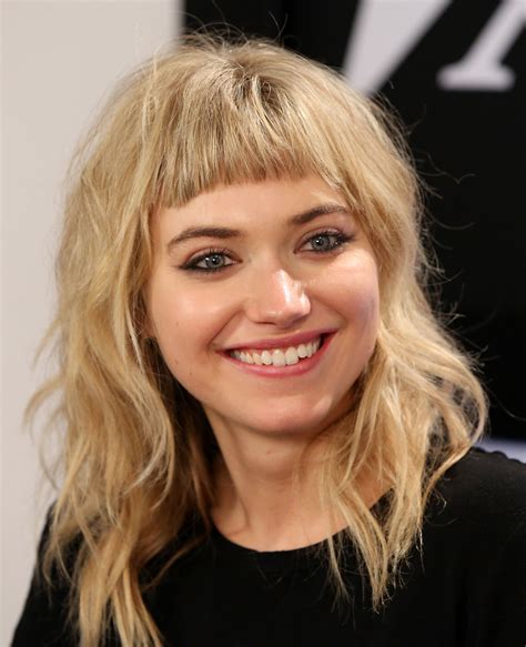 Imogen Poots Medium Hair Styles Hairstyles With Bangs Bangs With