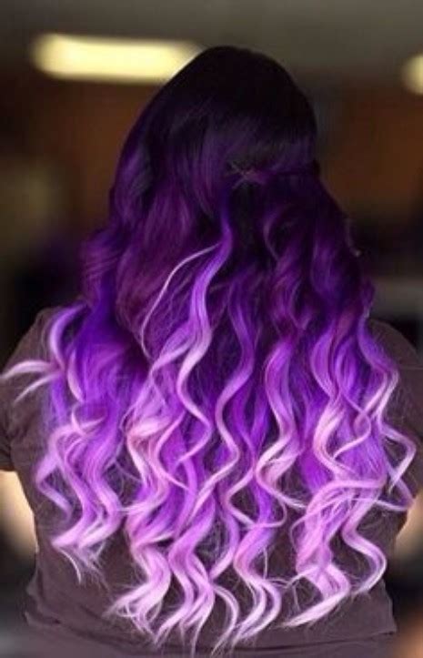 Violet Ombre Hairstyles And Haircuts For Men And Women