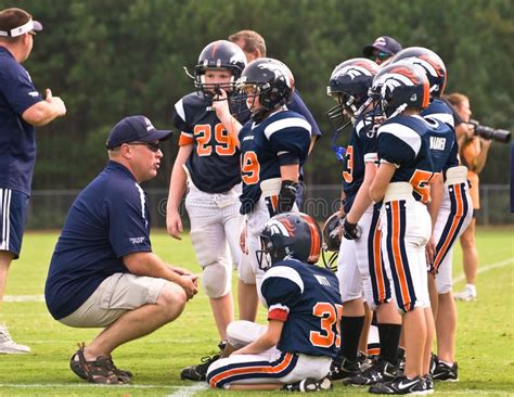 Coaching Little League Football Editorial Image Image Of