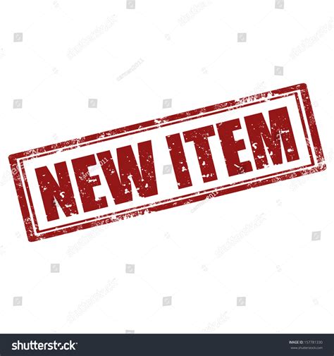 Grunge Rubber Stamp Text New Itemvector Stock Vector 157781330