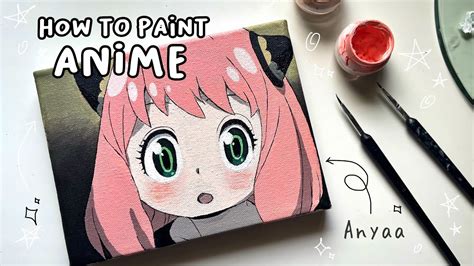 How To Paint Anime Characters Acrylic Painting Tutorial Some Tips