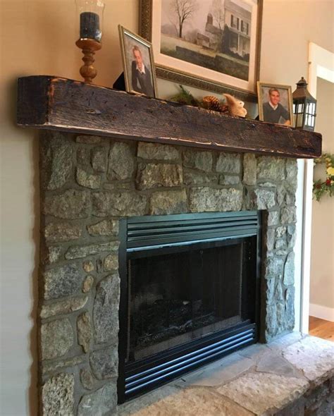 Cozy And Rustic Fireplace Mantel — Homebnc