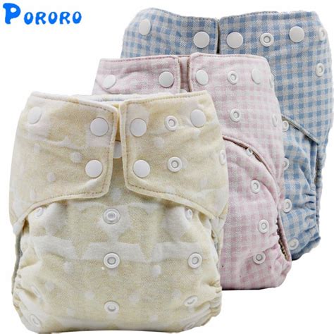 5pcs Reusable Cotton Cloth Diaper Baby Boys Girls Nappy Cover Pockets