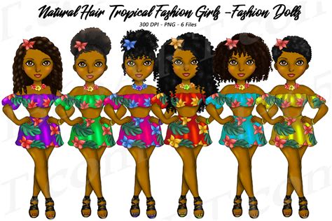 Cartoon woman, woman, child, face, black hair png. Tropical Fashion Natural Hair Clipart Girl, Black Girl ...