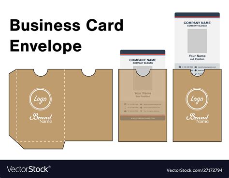 Free shipping on orders over $25 shipped by amazon. Business card holder folder package template Vector Image