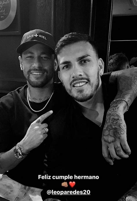 Neymar To Paredes Happy Birthday Bro Paris Saint Germain Neymar Jr