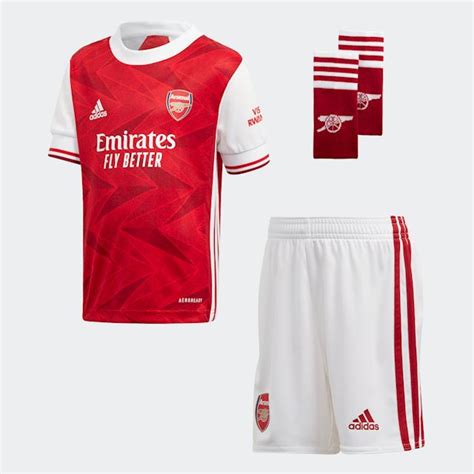 Adidas Arsenal Kids Ss Home Mini Kit 202021 Fh7794 Footycom