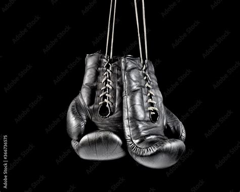 Boxing Gloves On A Black Background S1966 Stock Photo Adobe Stock