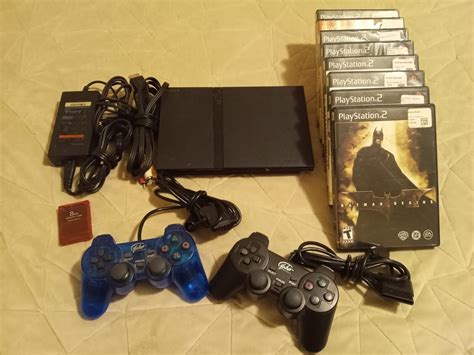 Sony Playstation 2 Ps2 Slim Black Scph 70001 Console Bundle Tested