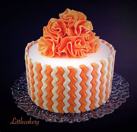 Orange Birthdaycake Yum Orange Cake Decoration Orange Color Cake