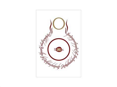 Eye Of Sauron Sign Elvish One Ring To Rule Them By Geekhandmade