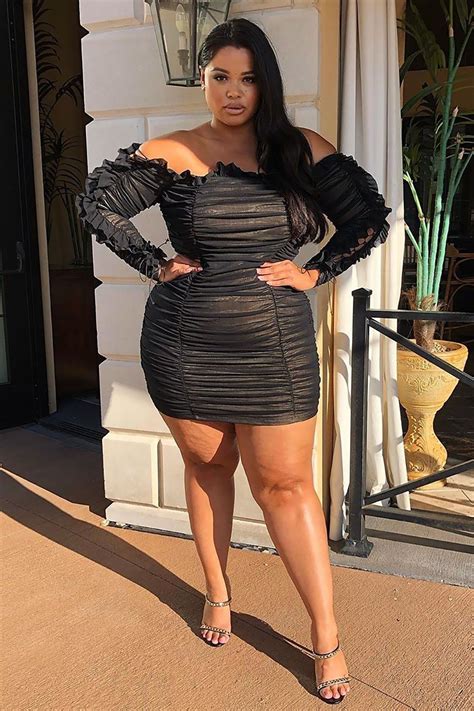 Womens Sincerely Yours Ruched Mini Dress In Blackcombo Size Small By Fashion Nova Mini Black