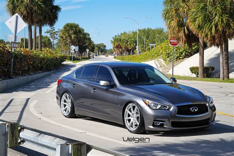 Infiniti Q50 On Velgen Wheels Vmb8 Matte Silver A Photo On Flickriver