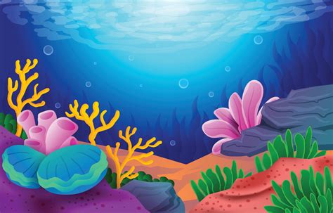 Under The Sea Background 6852412 Vector Art At Vecteezy