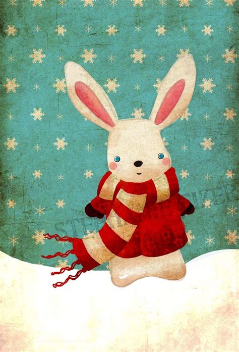 Unavailable Listing On Etsy Bunny Art Christmas Illustration Art