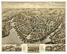 Beautifully restored map of New London, Connecticut from 1876 - KNOWOL