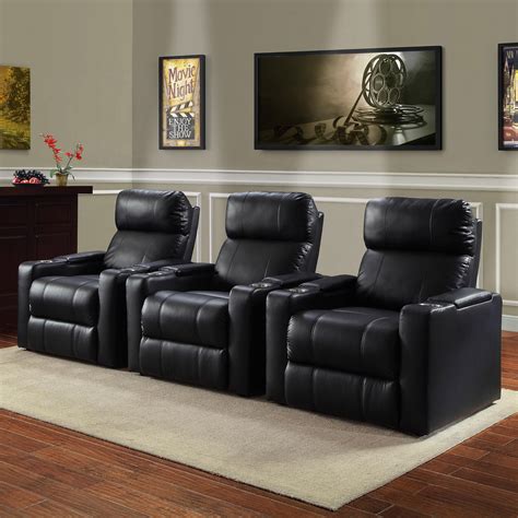 Take your movie experience to the max when you tilt back & sink in to the comfort now reclining near you! Movie Theater Recliner Men Leather Black Oversized Best ...
