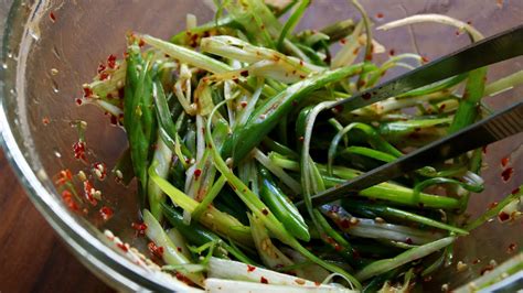 Pa Muchim 파무침 Green Onion Salad Youtube