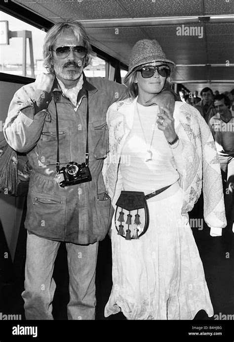 Bo Derek American Actress With Husband John September 1981 Stock Photo