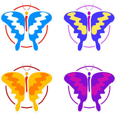 Four Butterflies Png Svg Clip Art For Web Download Clip Art Png