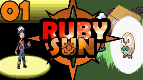 Pokemon Sun Ruby Walkthrough Ruby Rom Hack 01 Lets Get The