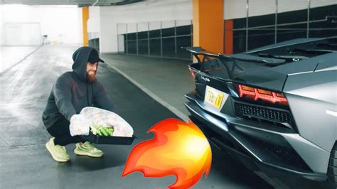Flaming Lamborghini Aventador S Exhaust Revs Cooking A Turkey 🔥 Youtube