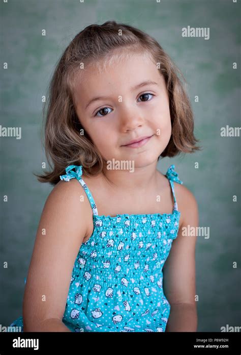Beautiful Little Girl Portrait Stock Photo Alamy