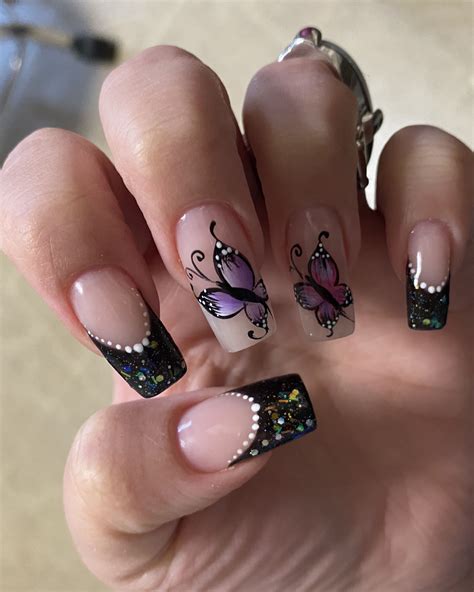Nails With A Butterfly Designs My Nails Nails Nail Designs