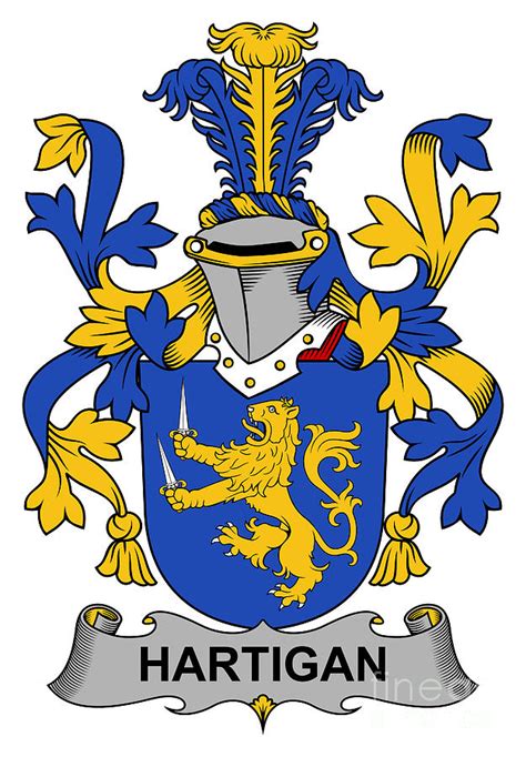 hartigan coat of arms irish digital art by heraldry fine art america