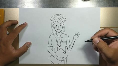 How To Draw Easy Nurse Step By Step Youtube