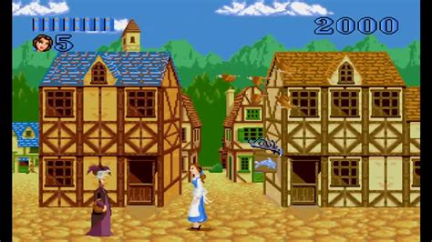 Beauty And The Beast Belle S Quest Movie Mode Sega Genesis Mega Drive Hd Fps Youtube