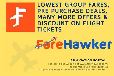 Farehawkercom Ultimatetraveljockey Flight Airlines Group Booking