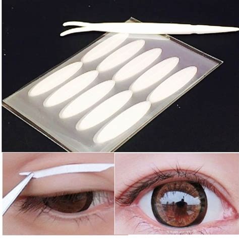 100pairs Clear Eyelid Stripe Makeup Eyeliner Stickers Invisible Eye