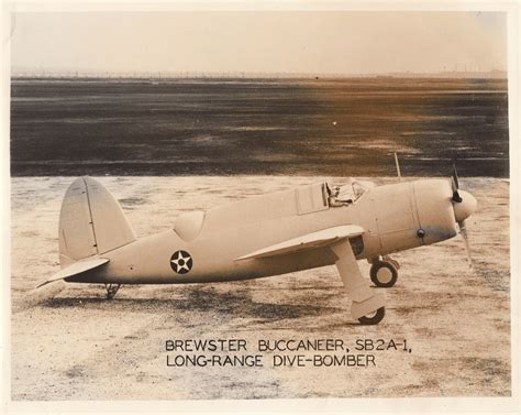 Brewster Buccaneer Sb2a 1 Long Range Dive Bomber ~ C 1941 Ebay