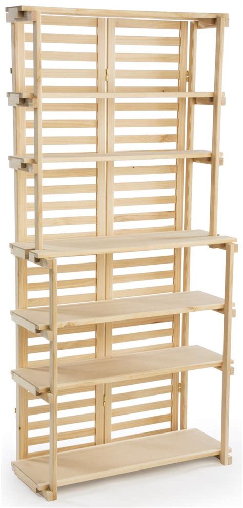 Shelf mounted clothing rack for retail store. Wood Display Shelf | 6 Shelves for Retail Applications