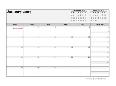 Calendar 2023 South Africa Free Printable Pdf